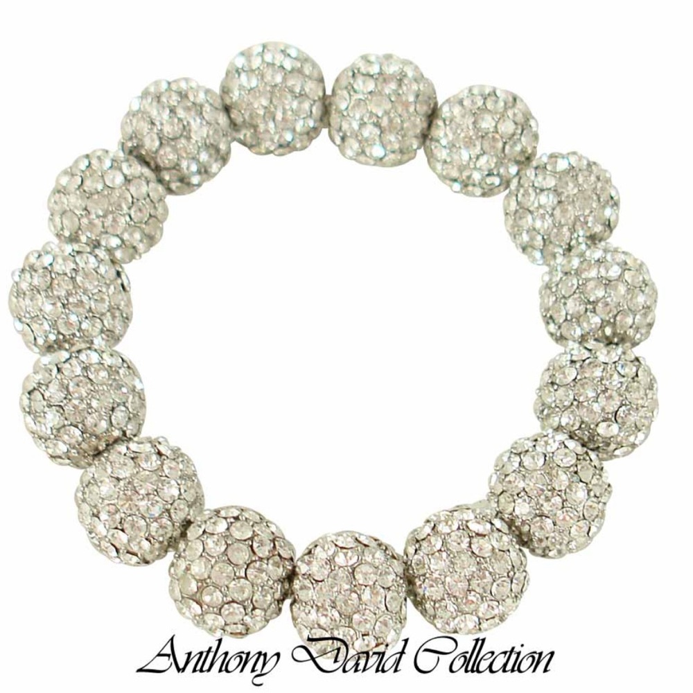 NWOT Anthony David Collection Swarovski Crystal Bead Bracelet